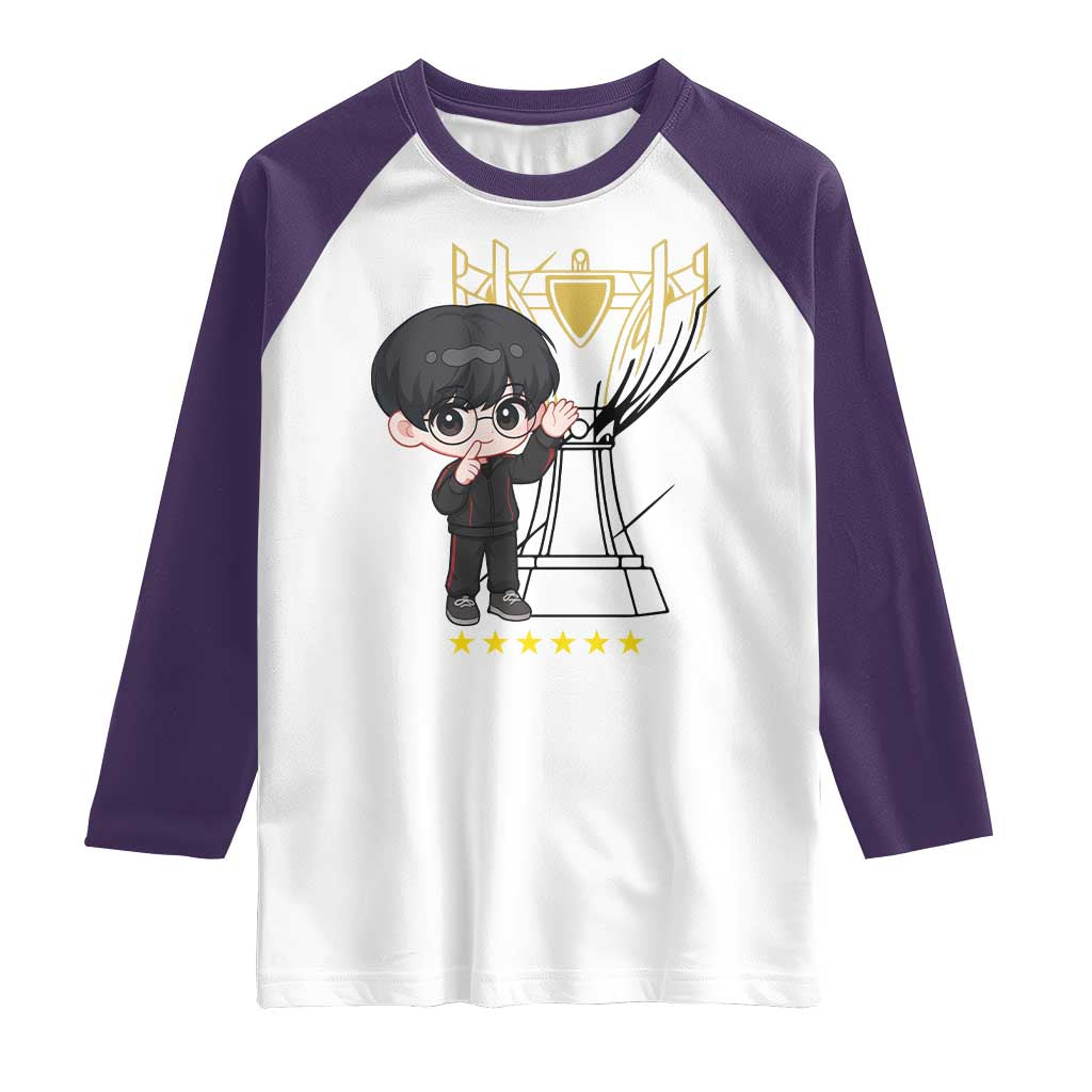 Mid Lane Master Gamer Raglan Shirt Gift For Esports Fan TS12 White Purple Print Your Wear