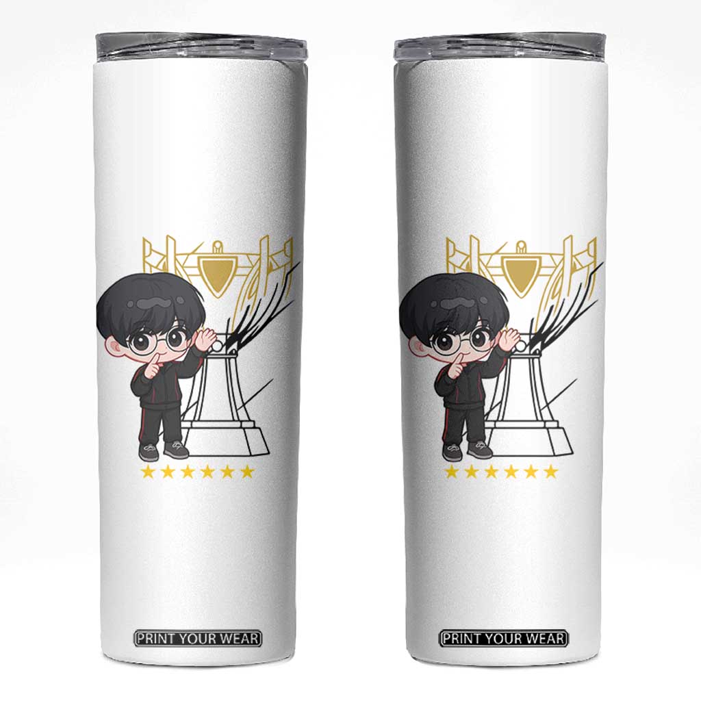 Mid Lane Master Gamer Skinny Tumbler Gift For Esports Fan TS12 White Print Your Wear