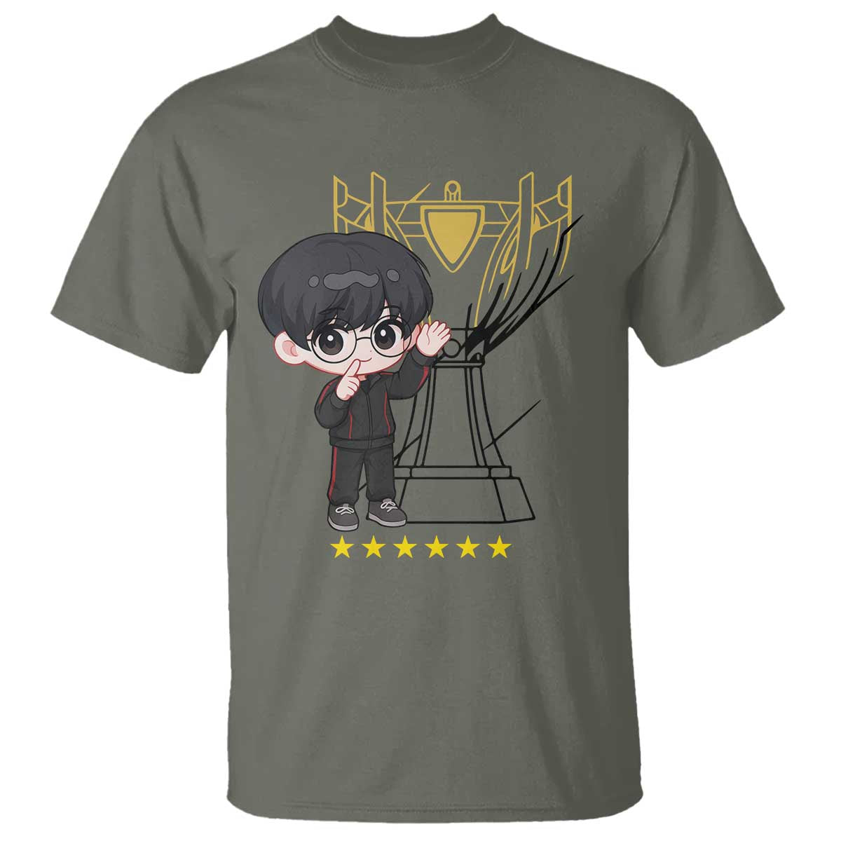 Mid Lane Master Gamer T Shirt Gift For Esports Fan TS12 Military Green Print Your Wear