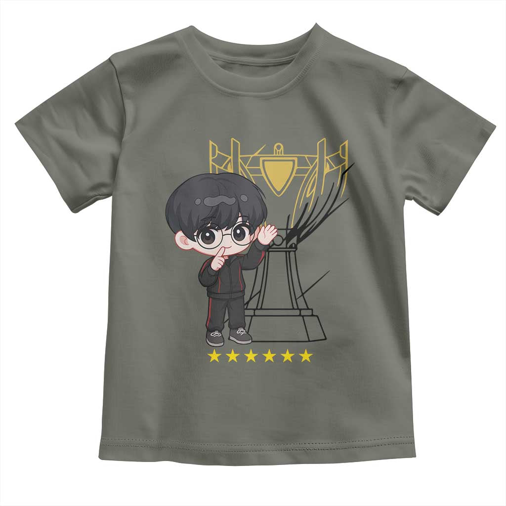 Mid Lane Master Gamer Toddler T Shirt Gift For Esports Fan TS12 Military Green Print Your Wear
