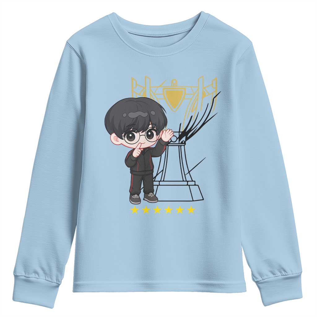 Mid Lane Master Gamer Youth Sweatshirt Gift For Esports Fan TS12 Light Blue Print Your Wear