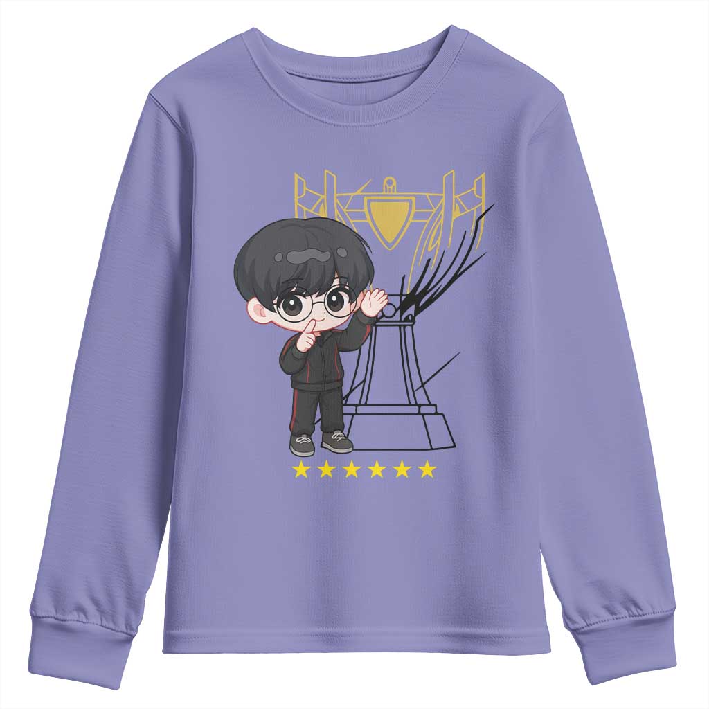 Mid Lane Master Gamer Youth Sweatshirt Gift For Esports Fan TS12 Violet Print Your Wear