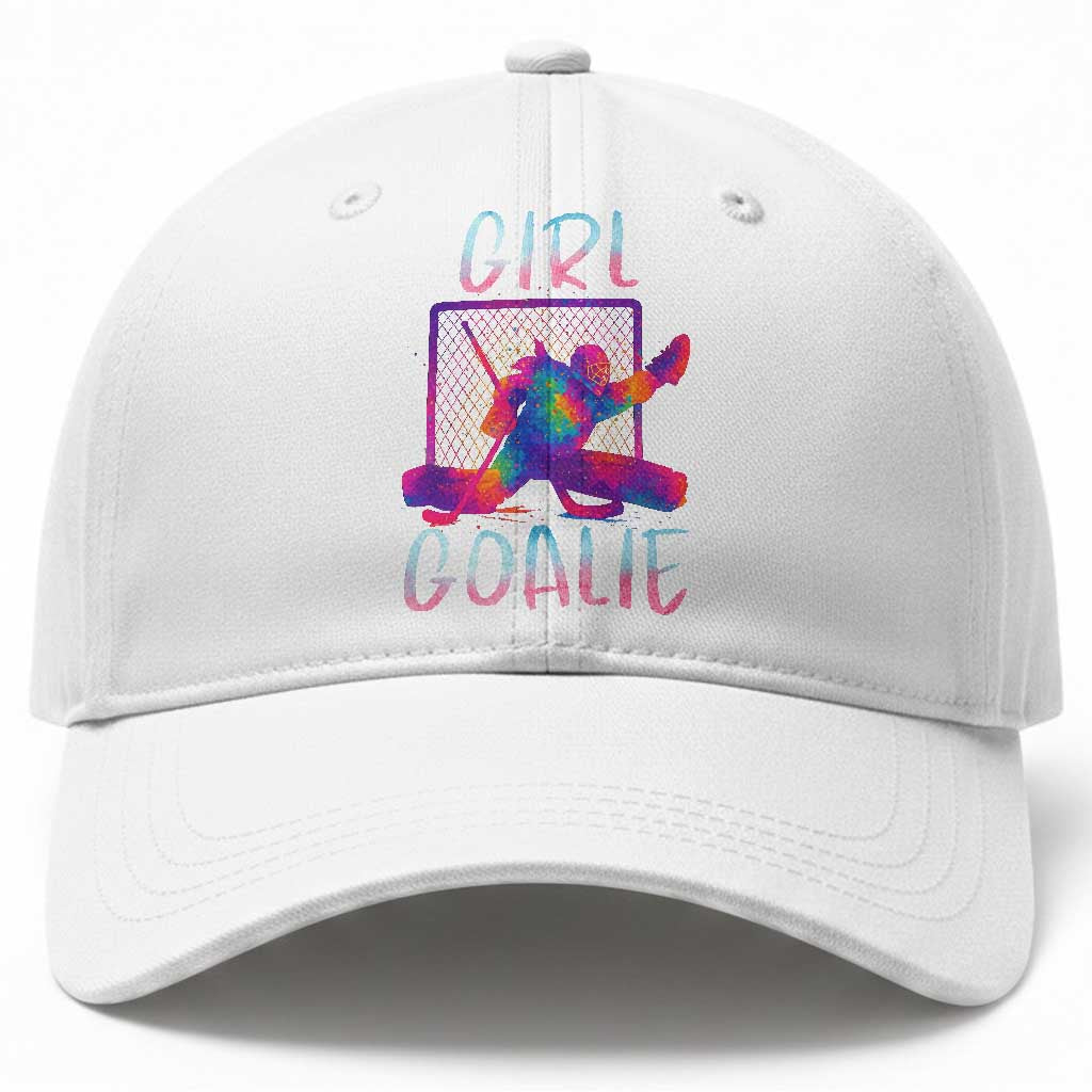 Funny Ice Hockey Girl Goalie Splatter Art Baseball Cap Gift For Women TS12 Print Your Wear
