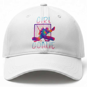 Funny Ice Hockey Girl Goalie Splatter Art Baseball Cap Gift For Women TS12 Print Your Wear