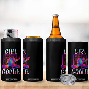 Funny Ice Hockey Girl Goalie Splatter Art 4 in 1 Can Cooler Tumbler Gift For Women TS12 Print Your Wear
