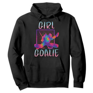 Funny Ice Hockey Girl Goalie Splatter Art Hoodie Gift For Women TS12 Black Print Your Wear