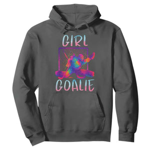 Funny Ice Hockey Girl Goalie Splatter Art Hoodie Gift For Women TS12 Dark Heather Print Your Wear