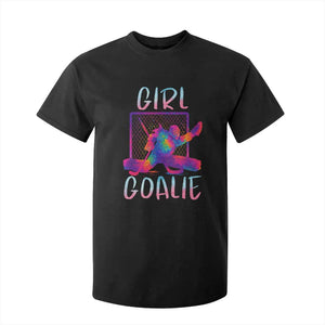 Funny Ice Hockey Girl Goalie Splatter Art T Shirt For Kid Gift For Women TS12 Black Print Your Wear