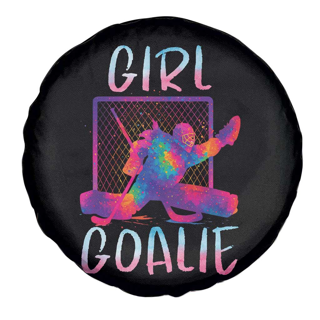 Funny Ice Hockey Girl Goalie Splatter Art Spare Tire Cover Gift For Women TS12 Print Your Wear