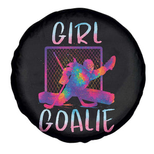 Funny Ice Hockey Girl Goalie Splatter Art Spare Tire Cover Gift For Women TS12 Print Your Wear