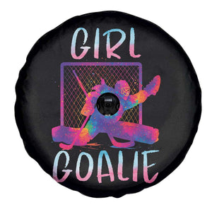 Funny Ice Hockey Girl Goalie Splatter Art Spare Tire Cover Gift For Women TS12 Print Your Wear
