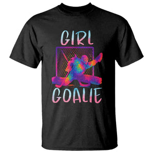 Funny Ice Hockey Girl Goalie Splatter Art T Shirt Gift For Women TS12 Black Print Your Wear