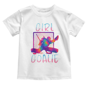 Funny Ice Hockey Girl Goalie Splatter Art Toddler T Shirt Gift For Women TS12 White Print Your Wear