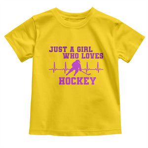 Funny Just A Girl Who Loves Hockey Toddler T Shirt Gift For Women TS12 Daisy Print Your Wear