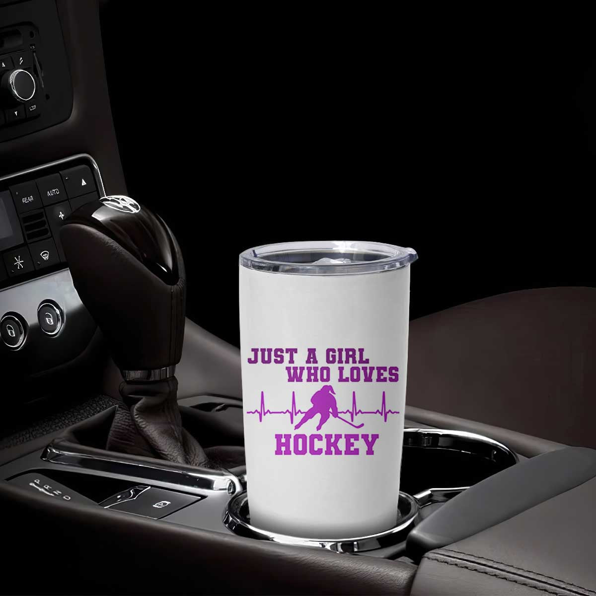 Funny Just A Girl Who Loves Hockey Tumbler Cup Gift For Women TS12 Print Your Wear