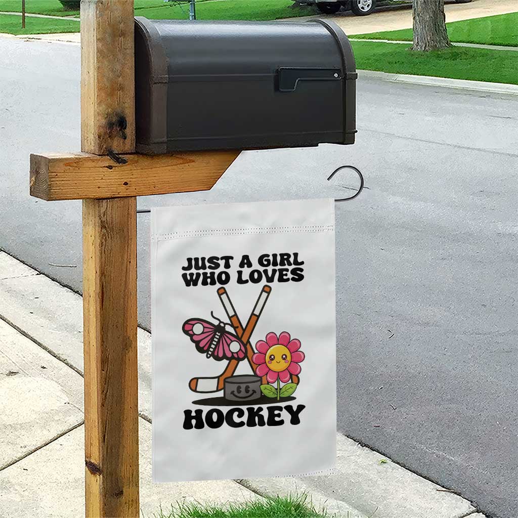 Just A Girl Who Loves Ice Hockey Garden Flag Sports Lover Gift TS12 Print Your Wear
