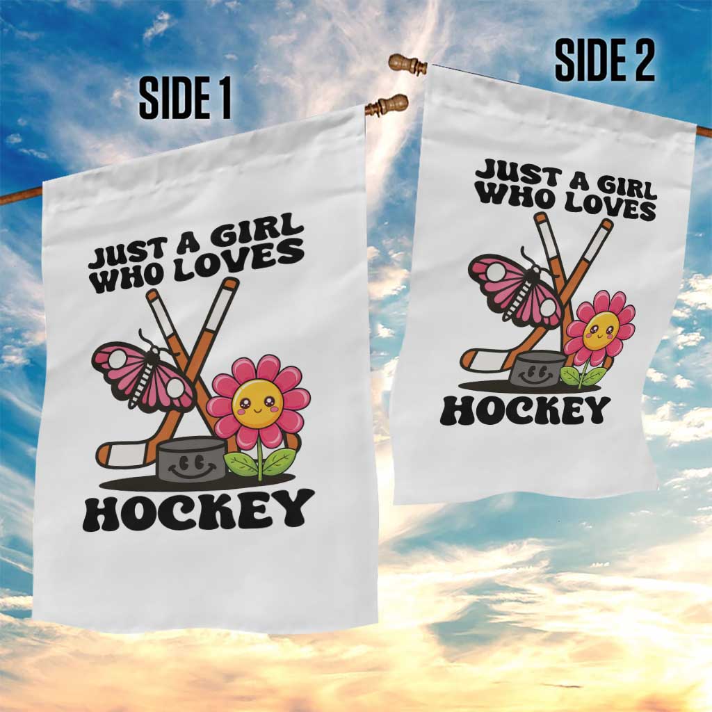 Just A Girl Who Loves Ice Hockey Garden Flag Sports Lover Gift TS12 Print Your Wear
