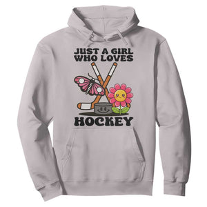 Just A Girl Who Loves Ice Hockey Hoodie Sports Lover Gift TS12 Ice Gray Print Your Wear