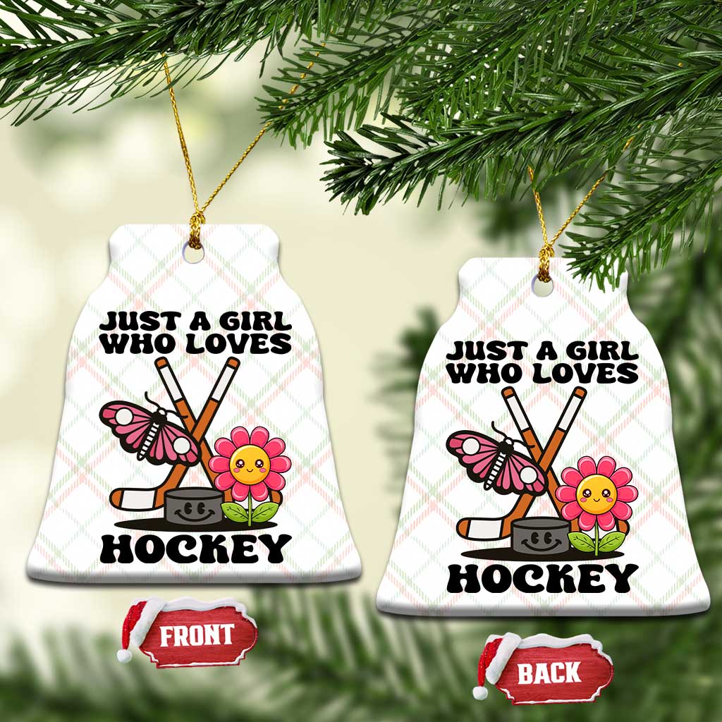 Just A Girl Who Loves Ice Hockey Ceramic Ornament Sports Lover Gift TS12 Print Your Wear