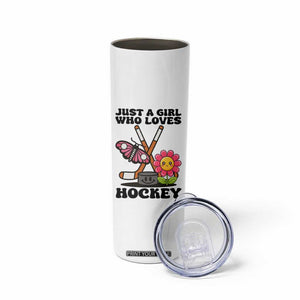 Just A Girl Who Loves Ice Hockey Skinny Tumbler Sports Lover Gift TS12 Print Your Wear