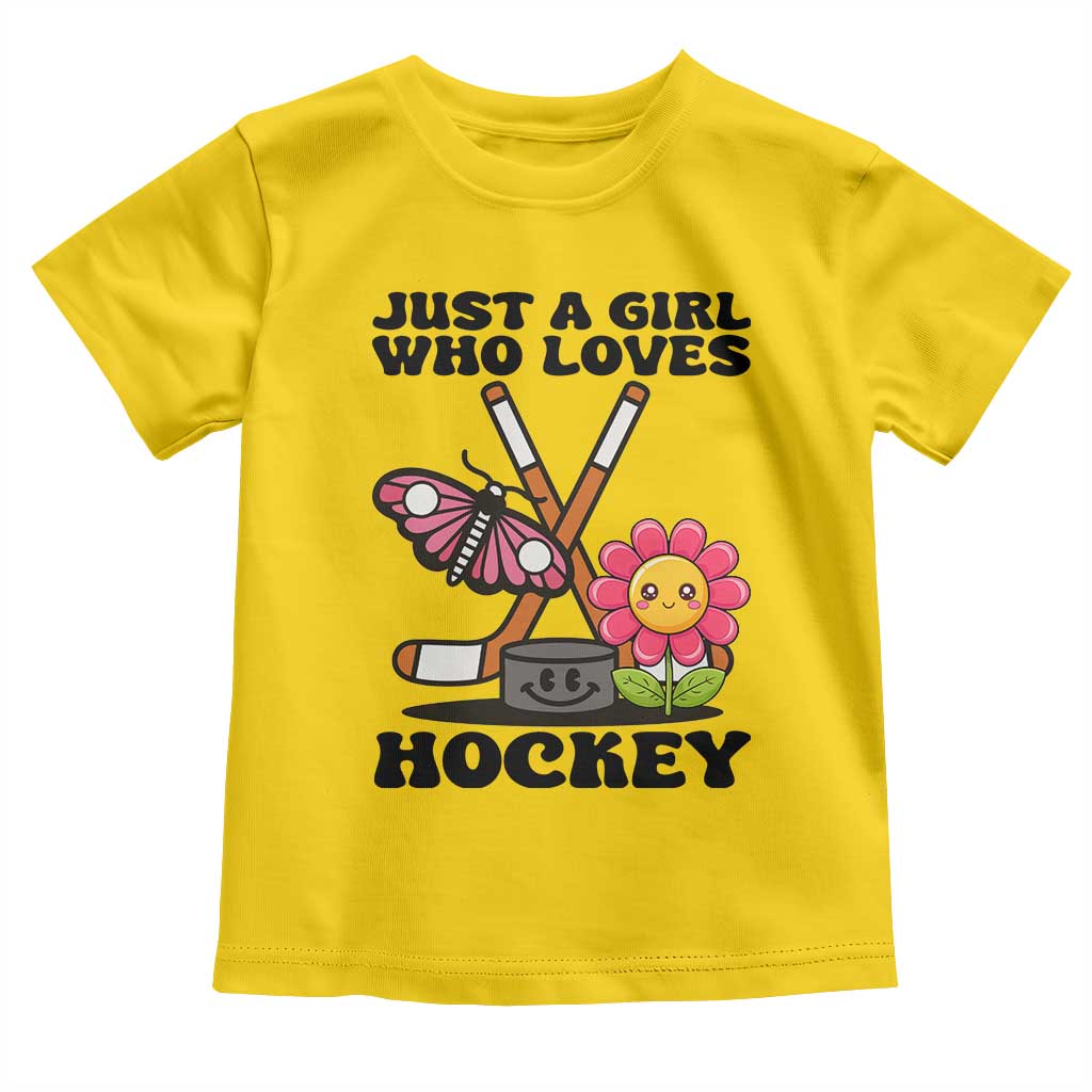 Just A Girl Who Loves Ice Hockey Toddler T Shirt Sports Lover Gift TS12 Daisy Print Your Wear