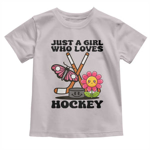Just A Girl Who Loves Ice Hockey Toddler T Shirt Sports Lover Gift TS12 Ice Gray Print Your Wear