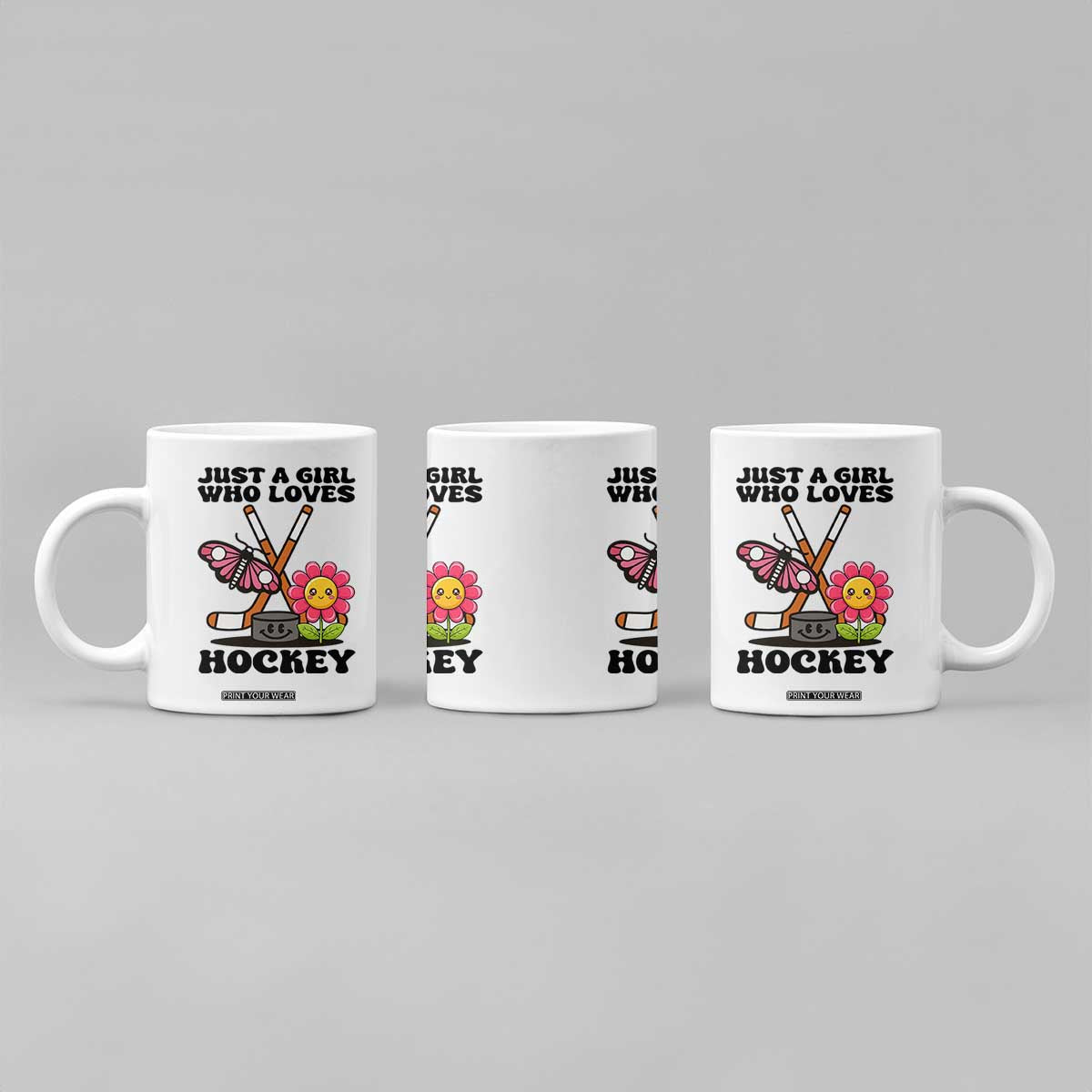 Just A Girl Who Loves Ice Hockey Coffee Mug Sports Lover Gift TS12 Print Your Wear