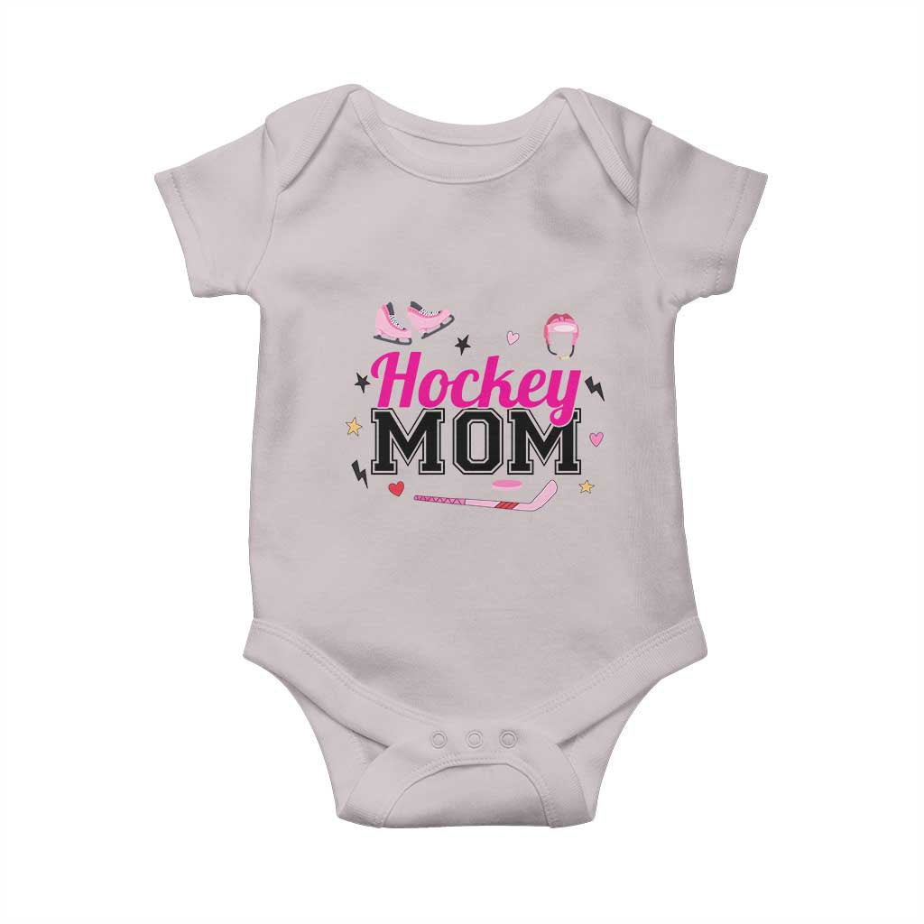 Proud Hockey Mom Baby Onesie Ice Hockey Supporter Gift TS12 Ice Gray Print Your Wear