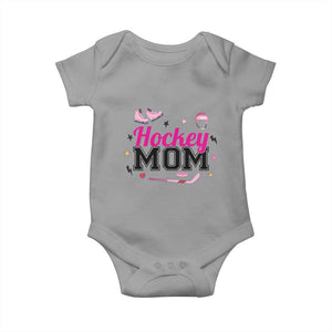 Proud Hockey Mom Baby Onesie Ice Hockey Supporter Gift TS12 Sport Gray Print Your Wear