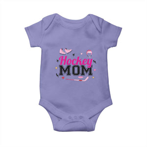 Proud Hockey Mom Baby Onesie Ice Hockey Supporter Gift TS12 Violet Print Your Wear