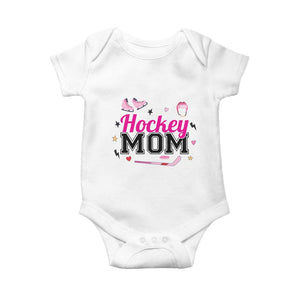 Proud Hockey Mom Baby Onesie Ice Hockey Supporter Gift TS12 White Print Your Wear