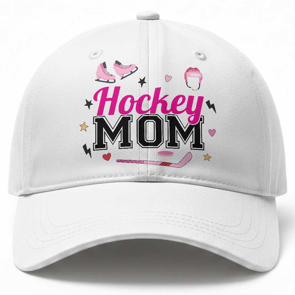 Proud Hockey Mom Baseball Cap Ice Hockey Supporter Gift TS12 Print Your Wear