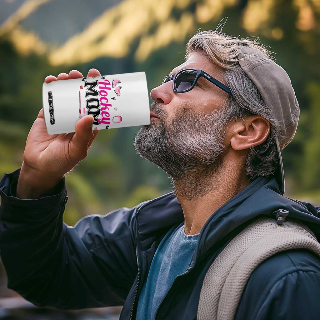 Proud Hockey Mom 4 in 1 Can Cooler Tumbler Ice Hockey Supporter Gift TS12 Print Your Wear