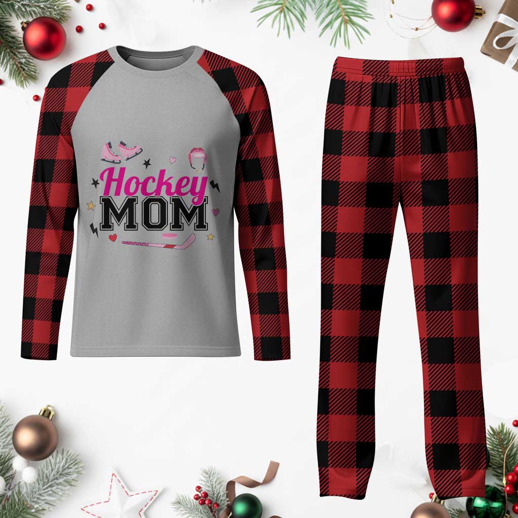 Proud Hockey Mom Plaid Pajama Set Ice Hockey Supporter Gift TS12 Buffalo Plaid Print Your Wear