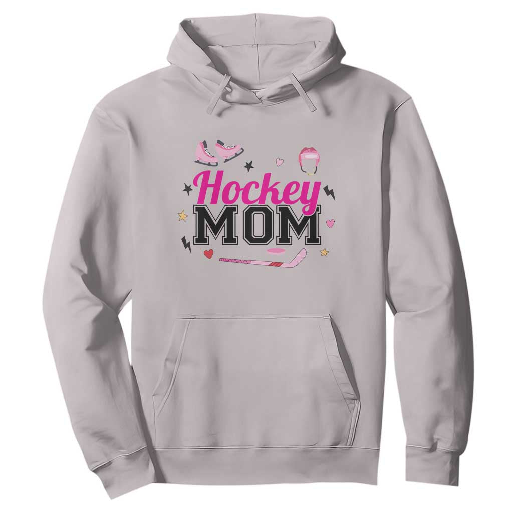 Proud Hockey Mom Hoodie Ice Hockey Supporter Gift TS12 Ice Gray Print Your Wear