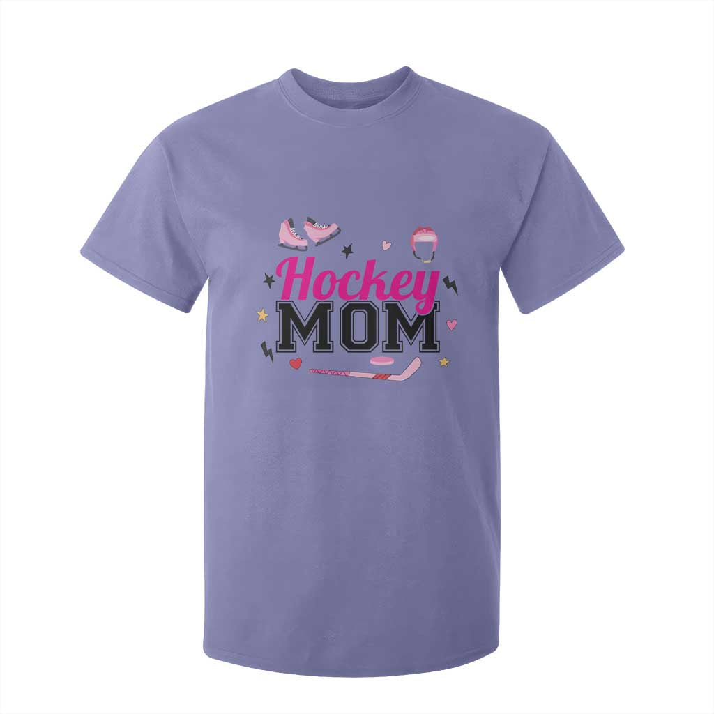 Proud Hockey Mom T Shirt For Kid Ice Hockey Supporter Gift TS12 Violet Print Your Wear