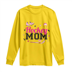 Proud Hockey Mom Long Sleeve Shirt Ice Hockey Supporter Gift TS12 Daisy Print Your Wear