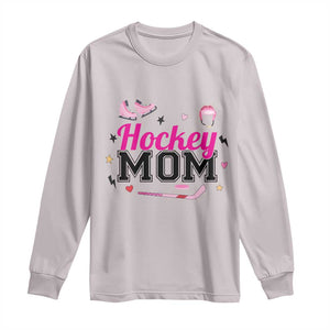 Proud Hockey Mom Long Sleeve Shirt Ice Hockey Supporter Gift TS12 Ice Gray Print Your Wear