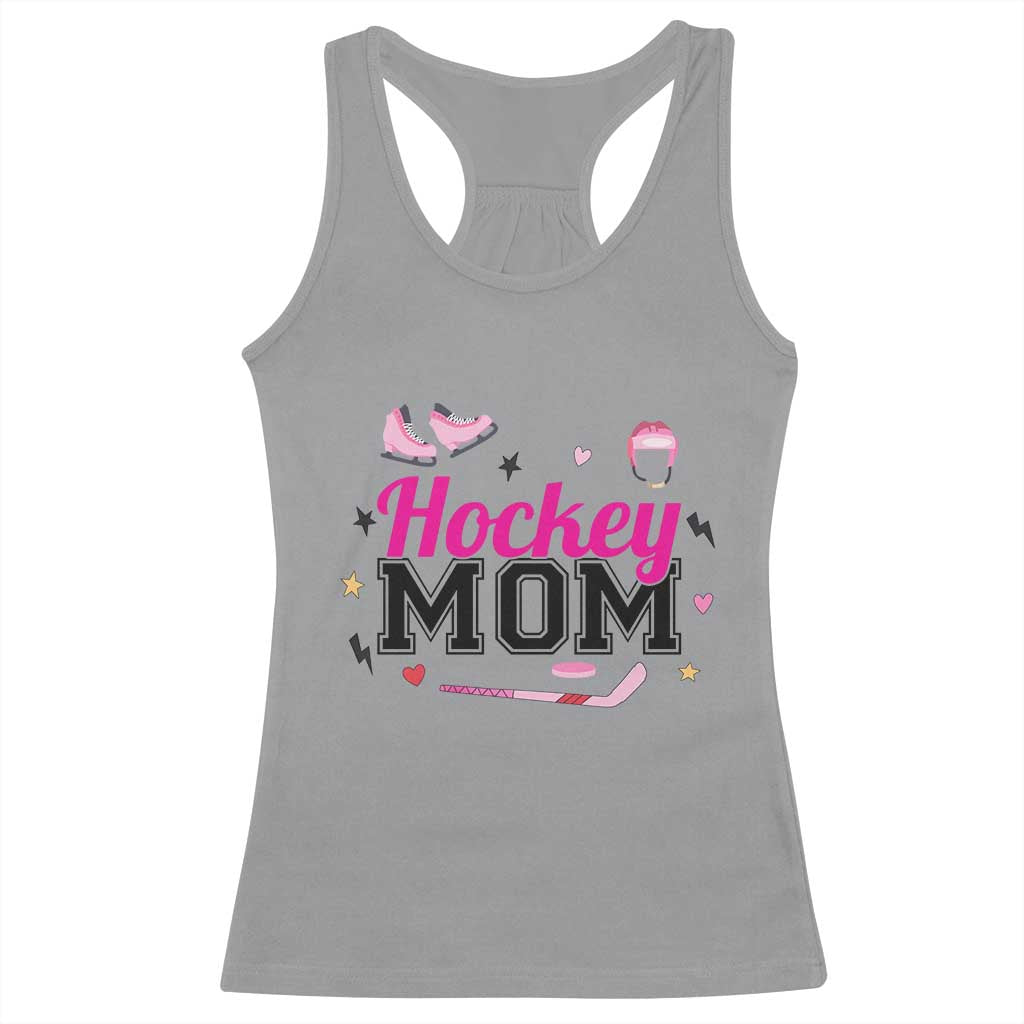 Proud Hockey Mom Racerback Tank Top Ice Hockey Supporter Gift TS12 Sport Gray Print Your Wear