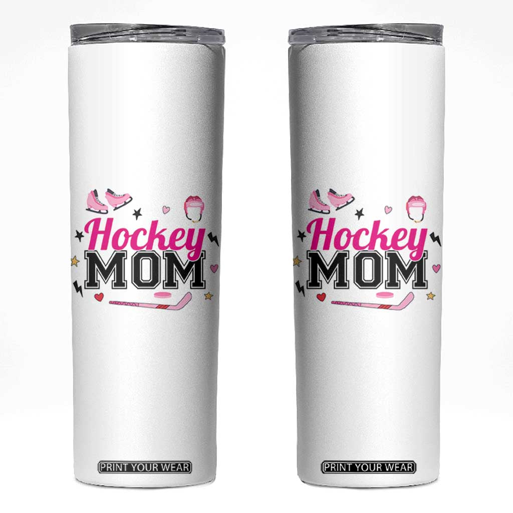 Proud Hockey Mom Skinny Tumbler Ice Hockey Supporter Gift TS12 White Print Your Wear
