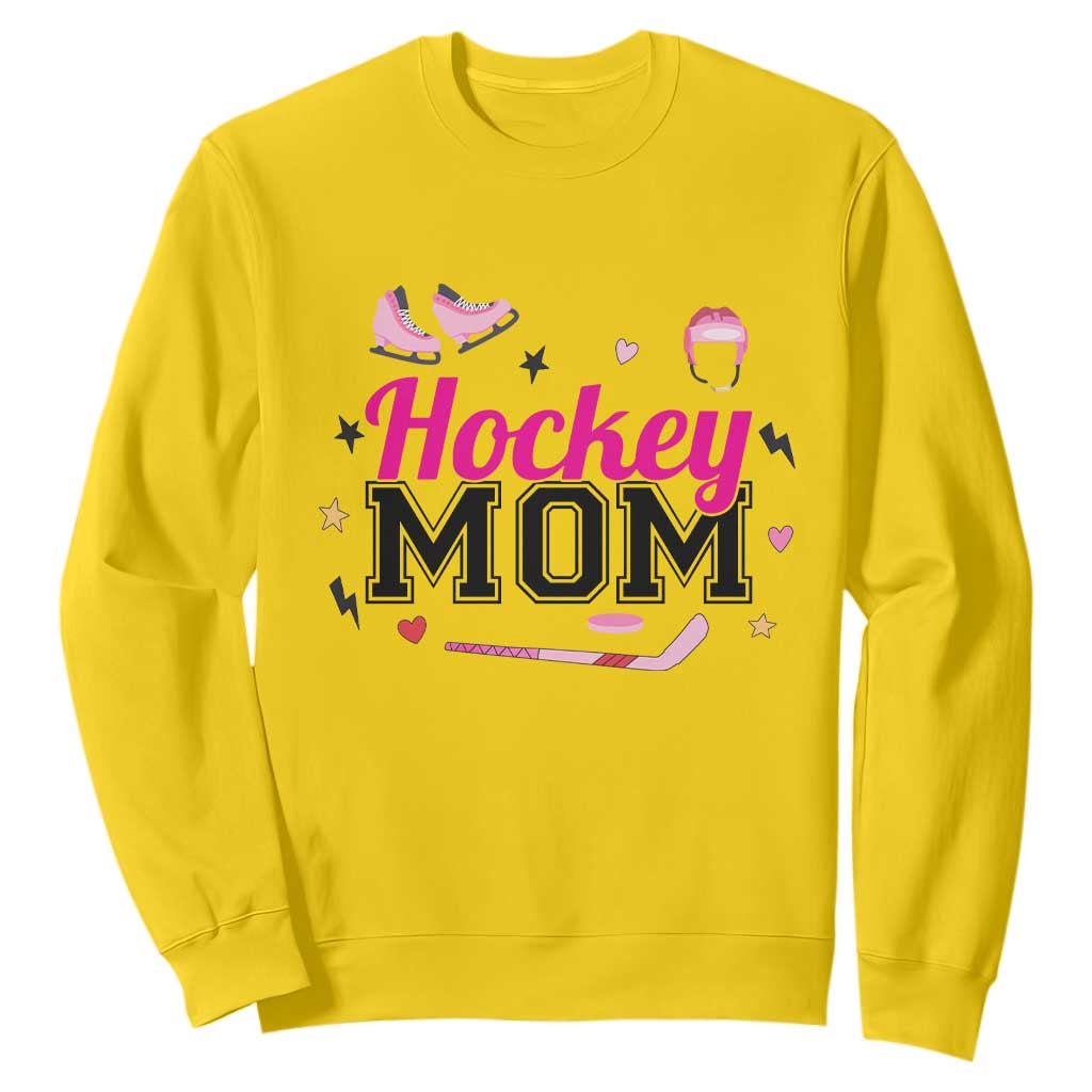 Proud Hockey Mom Sweatshirt Ice Hockey Supporter Gift TS12 Daisy Print Your Wear