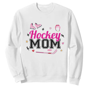 Proud Hockey Mom Sweatshirt Ice Hockey Supporter Gift TS12 White Print Your Wear