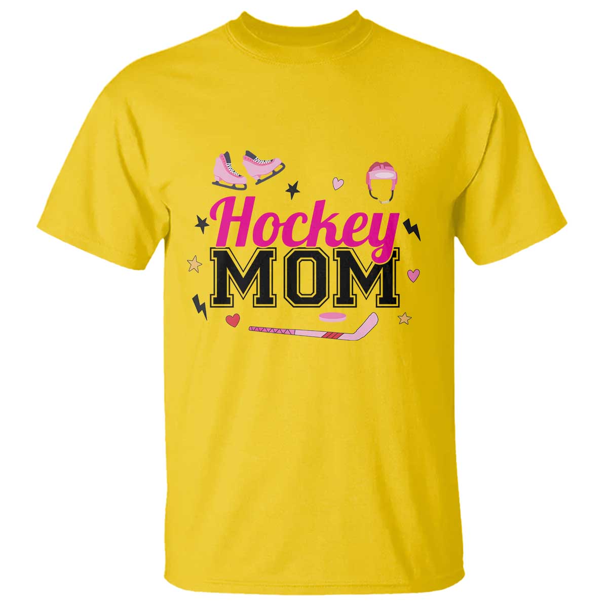 Proud Hockey Mom T Shirt Ice Hockey Supporter Gift TS12 Daisy Print Your Wear