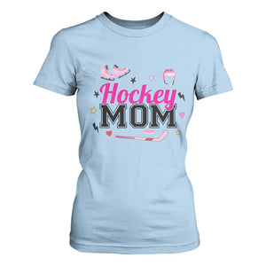 Proud Hockey Mom T Shirt For Women Ice Hockey Supporter Gift TS12 Light Blue Print Your Wear