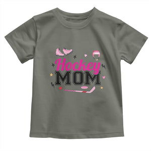 Proud Hockey Mom Toddler T Shirt Ice Hockey Supporter Gift TS12 Military Green Print Your Wear