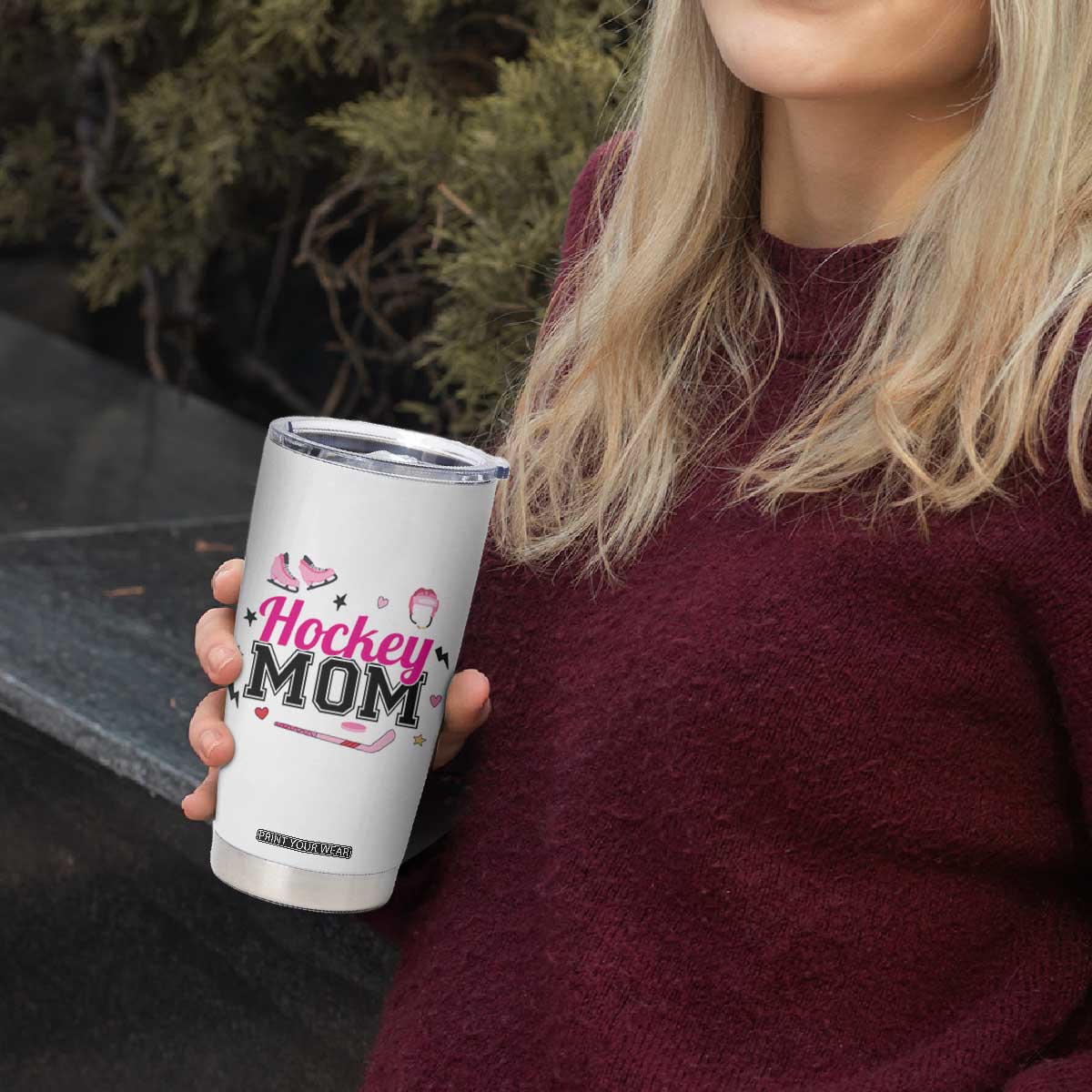 Proud Hockey Mom Tumbler Cup Ice Hockey Supporter Gift TS12 Print Your Wear