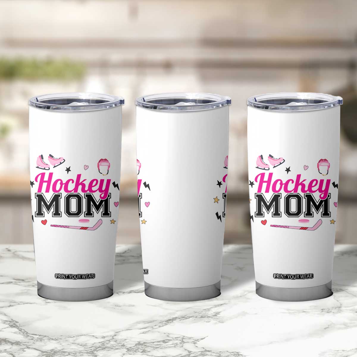 Proud Hockey Mom Tumbler Cup Ice Hockey Supporter Gift TS12 Print Your Wear