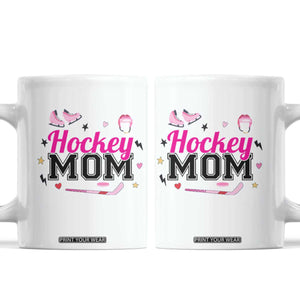 Proud Hockey Mom Coffee Mug Ice Hockey Supporter Gift TS12 White Print Your Wear