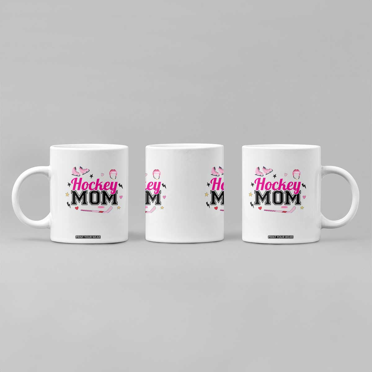 Proud Hockey Mom Coffee Mug Ice Hockey Supporter Gift TS12 Print Your Wear