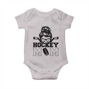 Funny Hockey Mom Quote Baby Onesie Gift For Hockey Lovers TS12 Ice Gray Print Your Wear